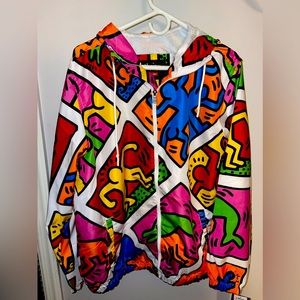 Men's Keith Haring X Members Only Windbreaker Jacket - Multi